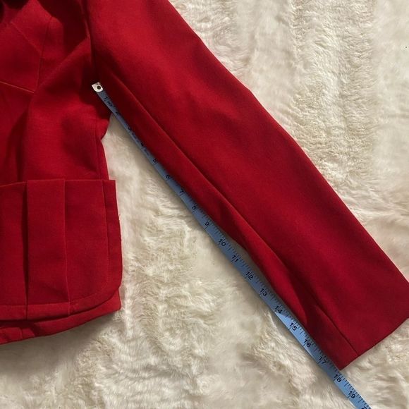 Jessica Red Blazer Size 10 Petite - Picture 16 of 16